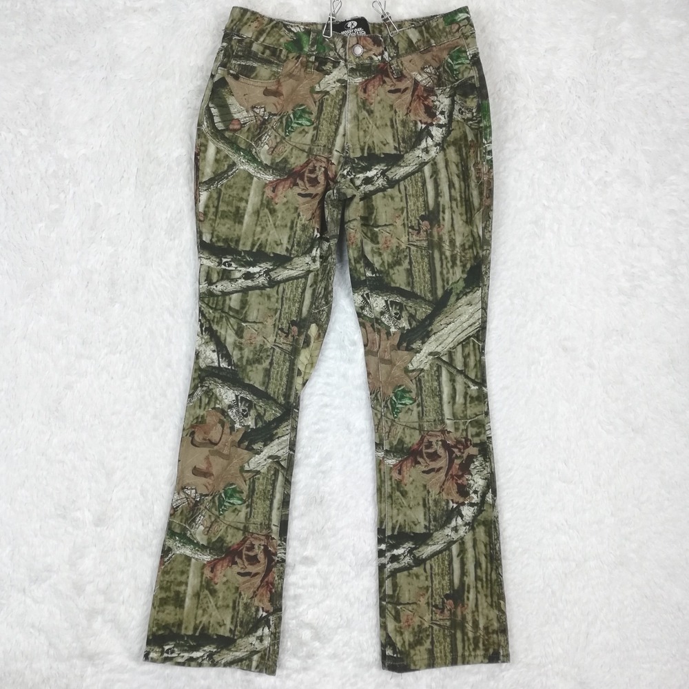 Mossy Oak Womens Pants Break Up Infinity Camo Boot Cut Woodland Mid Rise 8